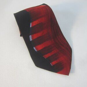 Jerry Garcia Snail Garden Collection Fourteen  100% Silk Necktie Tie Red Black